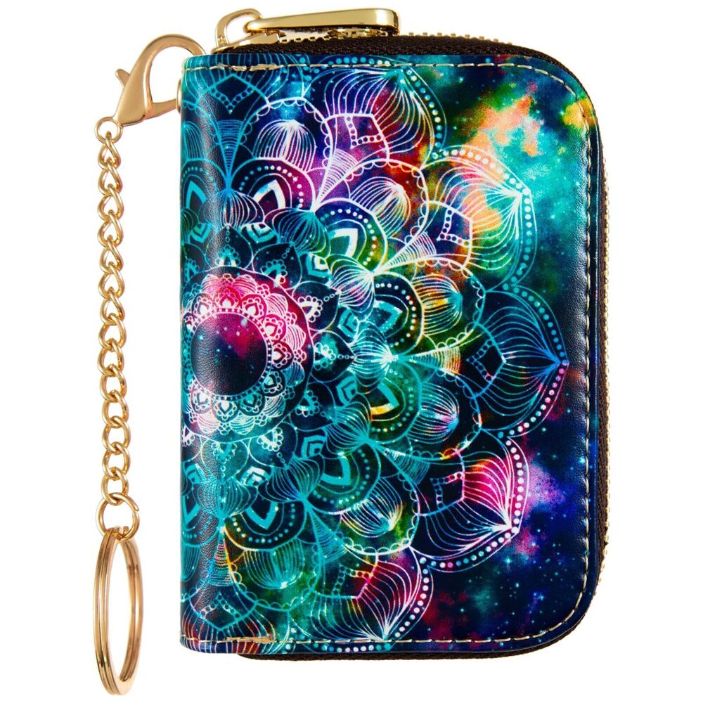 9159 Credit Card Holder , RFID Card Holder Wallet - Slim Leather Zipper